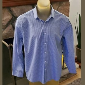 Tommy Hilfiger Blue White checkered button down